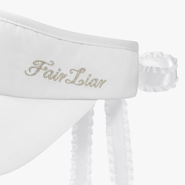 PEARL LOGO RIBBON VISOR(WHITE)