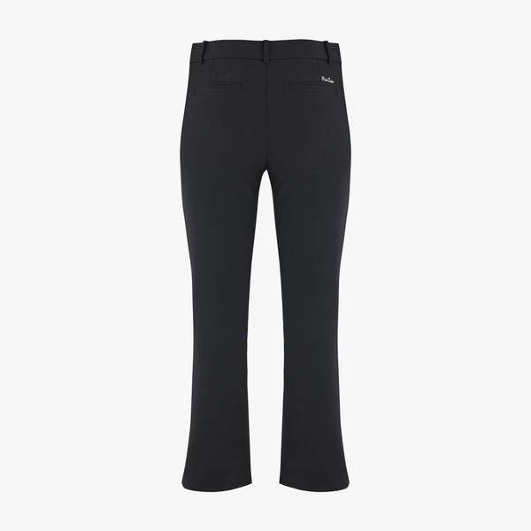 BOOT CUT WOOL-BLEND PANTS(BLACK)