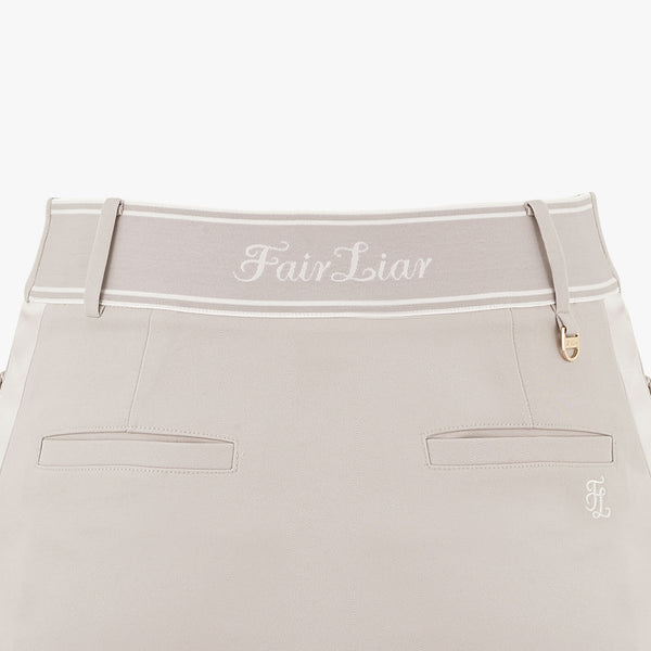 FRONT-POCKET SKIRT(BEIGE)
