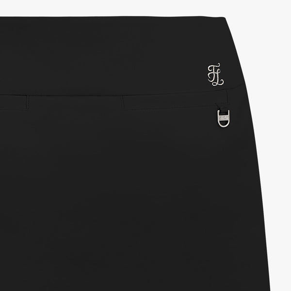 BUTTON SLIT SKIRT(BLACK)