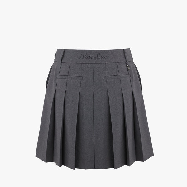 PLEATED CULOTTES(GRAY)