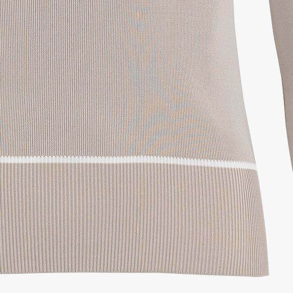 STAND COLLAR KNIT(BEIGE)