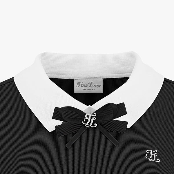 STAND COLLAR KNIT(BLACK)