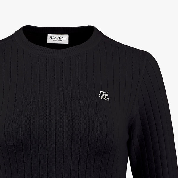 ROUND-NECK KNIT(BLACK)