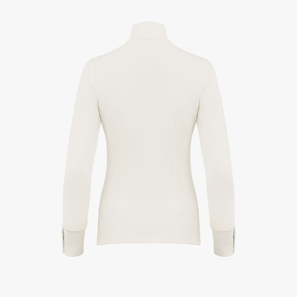 HALF-NECK BUCKLE LOGO T-SHIRT(REAM)