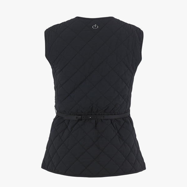 FLARE QUILTING VEST(BLACK)