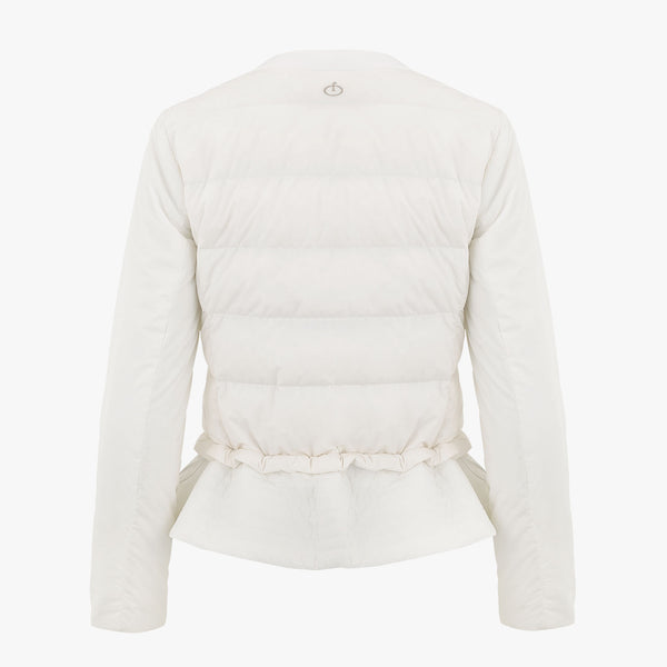 FLARE DETAILED SHORT PUFFER JUMPER (IVORY)