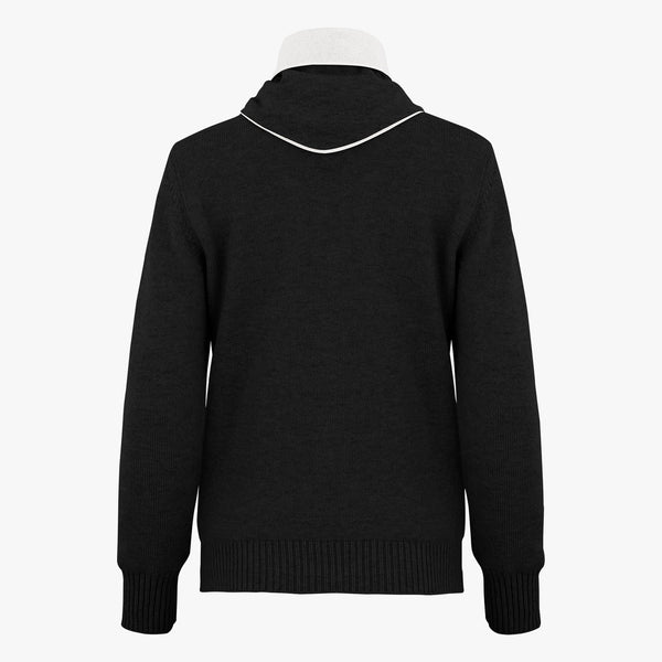 SCARF-DETACHABLE CASHMERE WINDPROOF KNIT(BLACK)