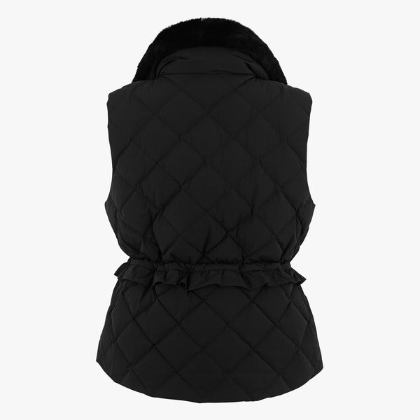 QUILTED DOWN VEST (BLACK)