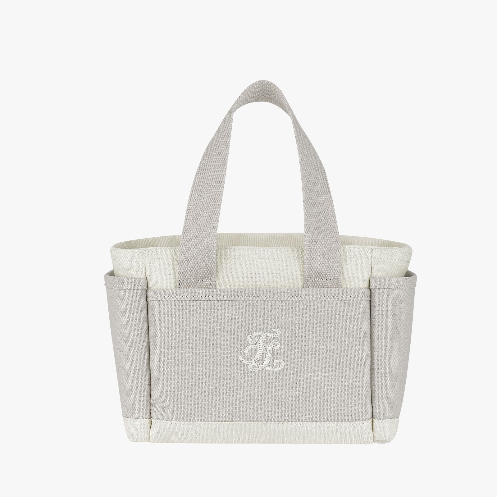 STRING SQUARE TOTE BAG(BEIGE)