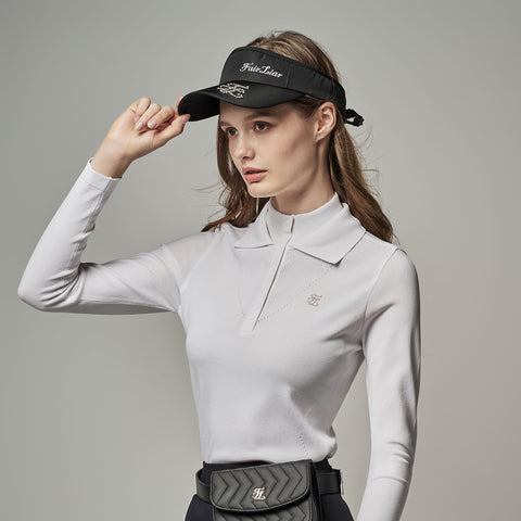 PEARL LOGO RIBBON VISOR(BLACK)