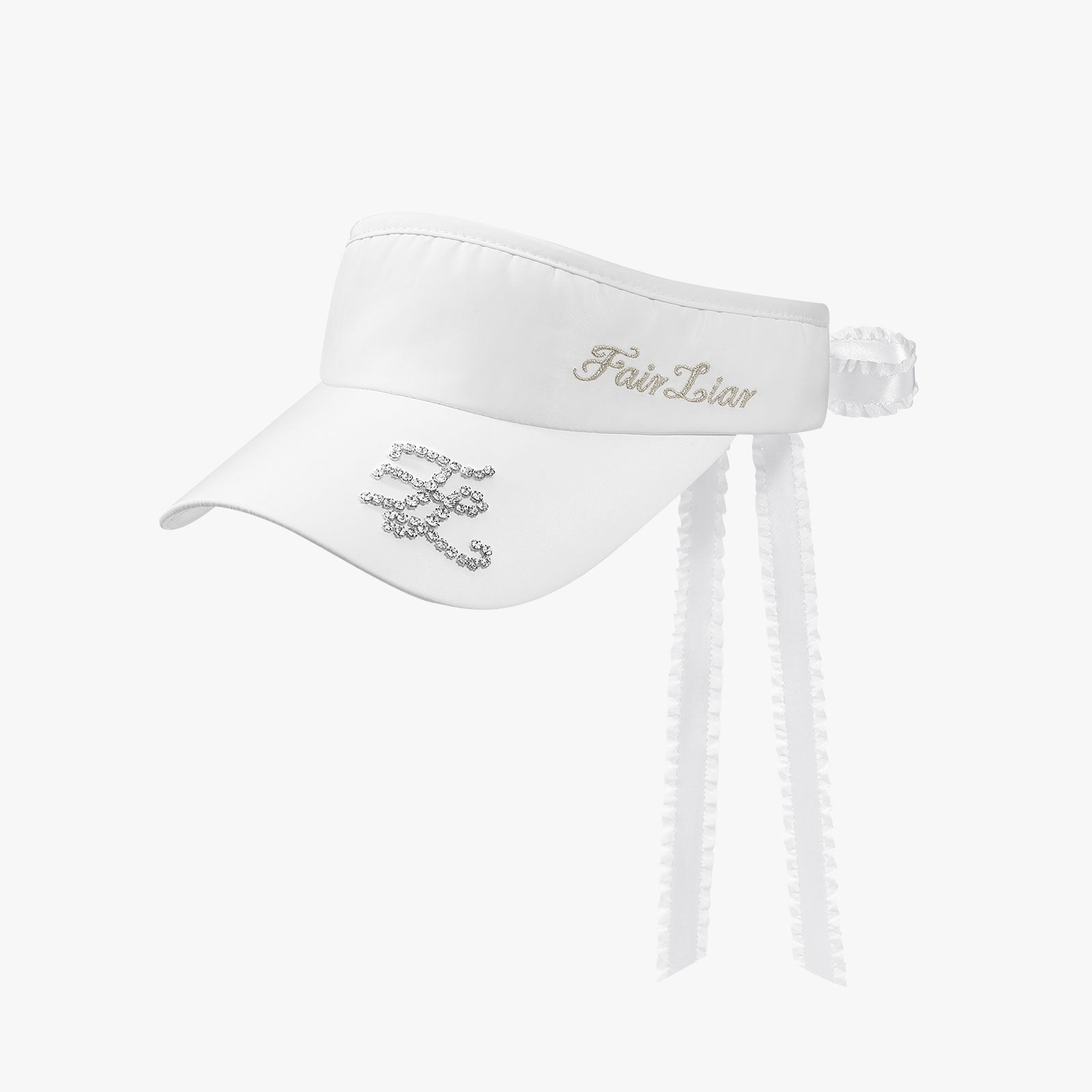 PEARL LOGO RIBBON VISOR(WHITE)