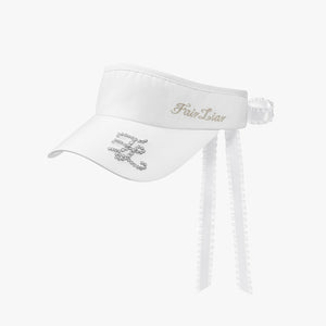 PEARL LOGO RIBBON VISOR(WHITE)