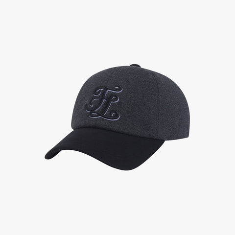 MEN'S BALL CAP FAUX LEATHER(GRAY)