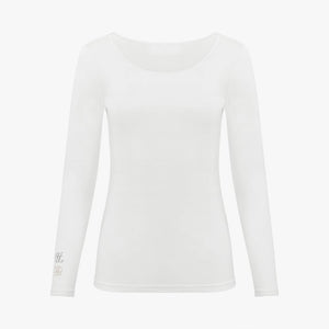 DEEP ROUND-NECK COOLING T-SHIRT(WHITE)