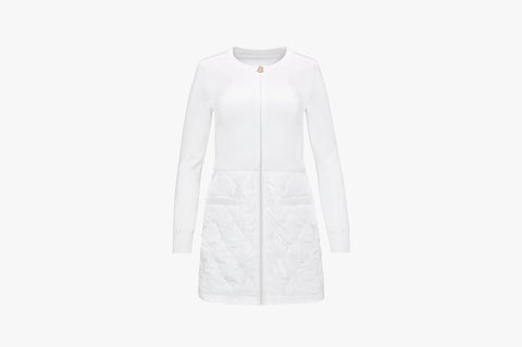 Knit Padding Dress (White)