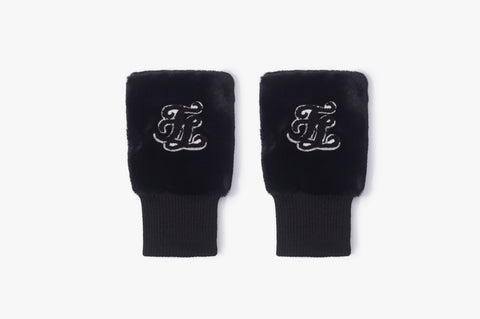 Fur Warmer Gloves (Black)