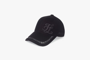 Velour Glitter Cap (Black)