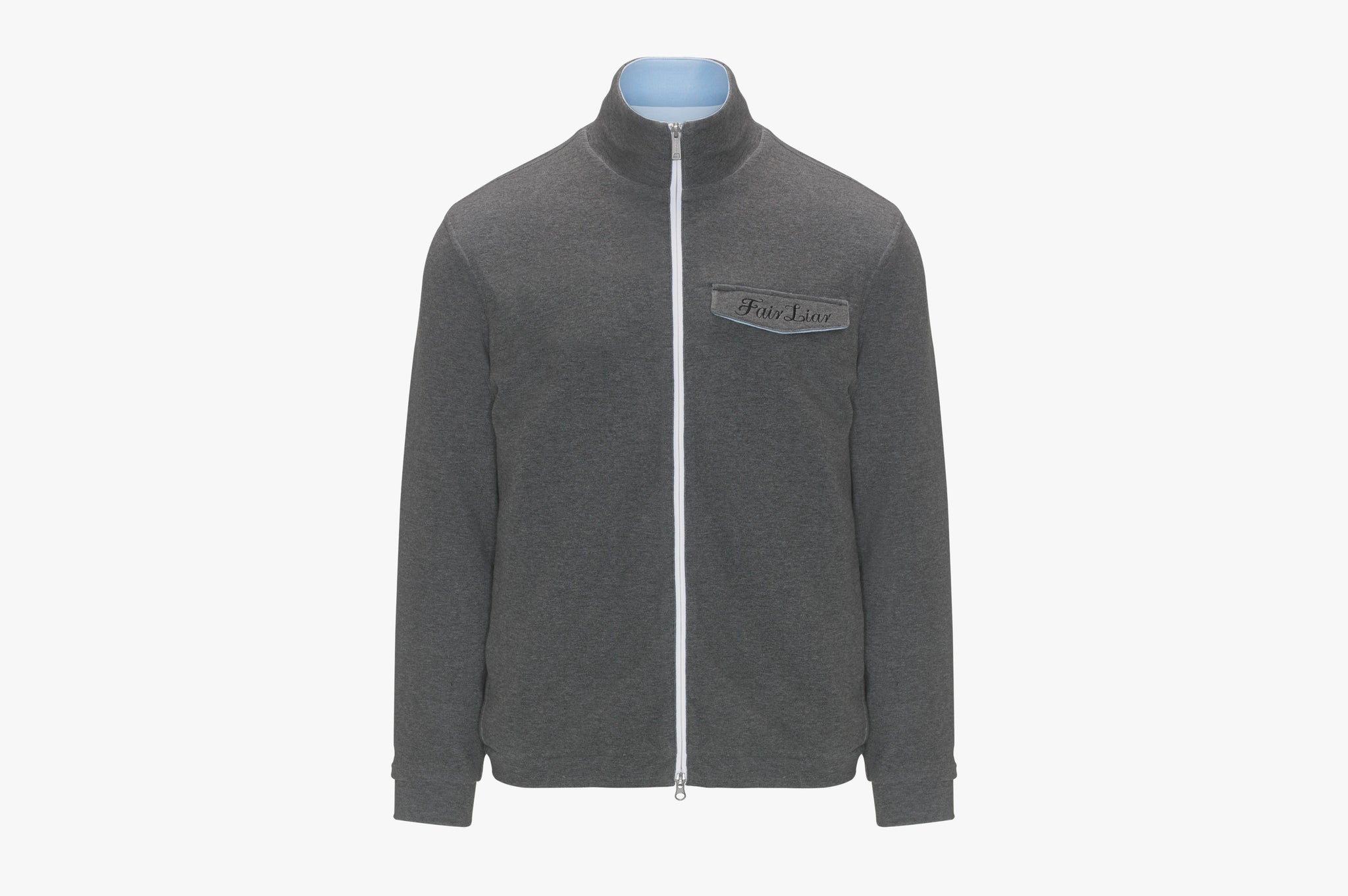Fl Comfy MEN'S Zipup Jumper (Grey)