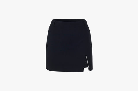 Slit Beads Skirt (Black)