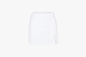 Slit Beads Skirt (White)