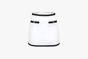 Padding Line Skirt (White)