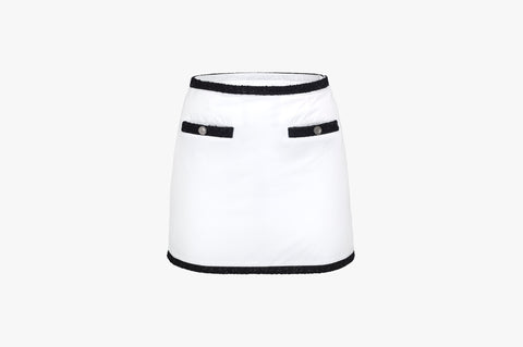 Padding Line Skirt (White)