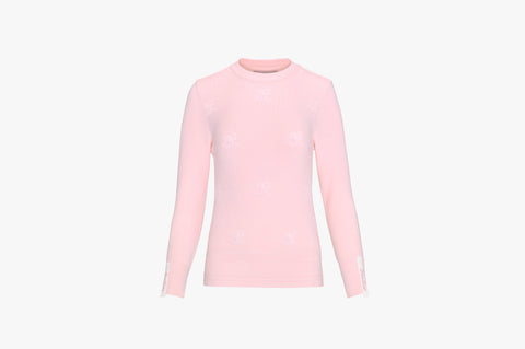 Boucle Logo Knit (Pink Coral)