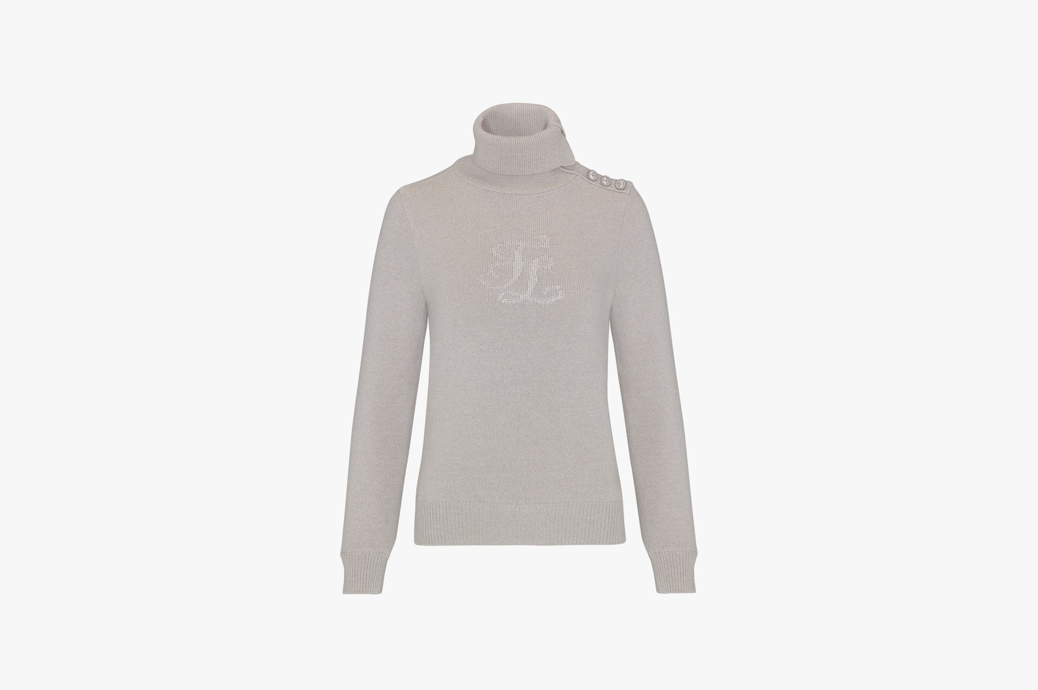 HIGHNECK WINDPROOF KNIT (BEIGE)