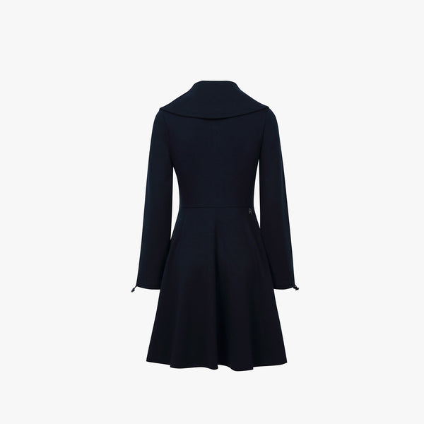 FLARE JERSEY DRESS(NAVY)