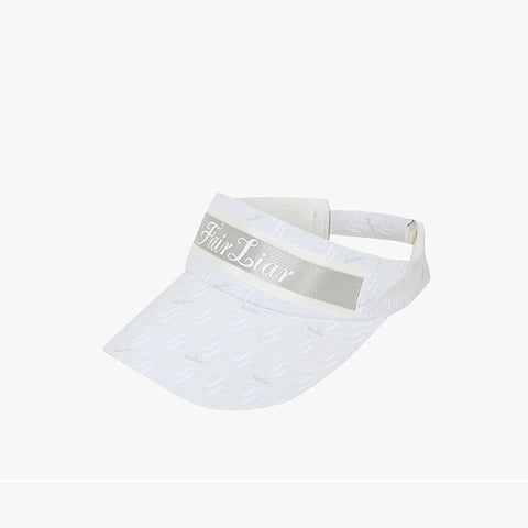 LOGO PATTERN VISOR(WHITE)