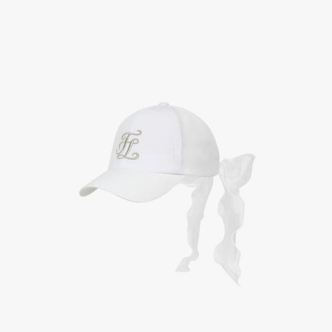 VOLUME ORGANZA CAP(WHITE)