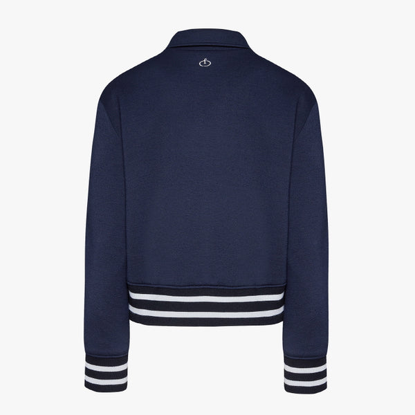 BOMBER COLLAR JACKET(NAVY)