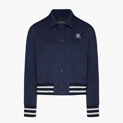 BOMBER COLLAR JACKET(NAVY)