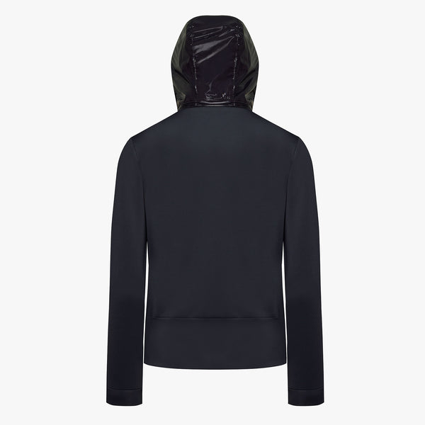 NEOPRENE ZIP-UP HOODIE(BLACK)