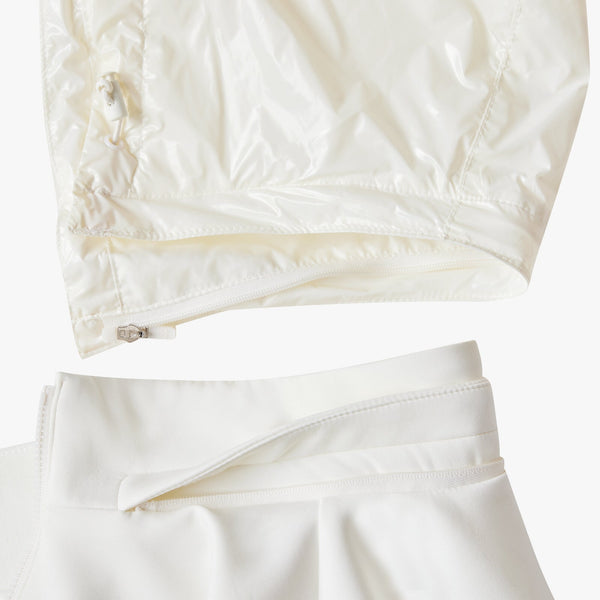 NEOPRENE ZIP-UP HOODIE(IVORY)