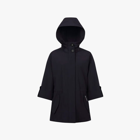 RAIN OURTER WITH A HOOD(NAVY)