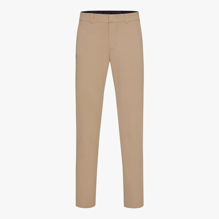 MEN'S BAND STRAIGHT-FIT PANTS(BEIGE)