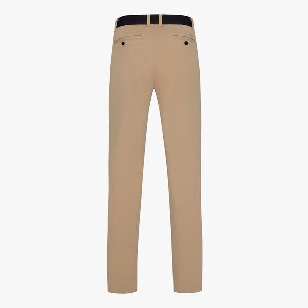 MEN'S BAND STRAIGHT-FIT PANTS(BEIGE)