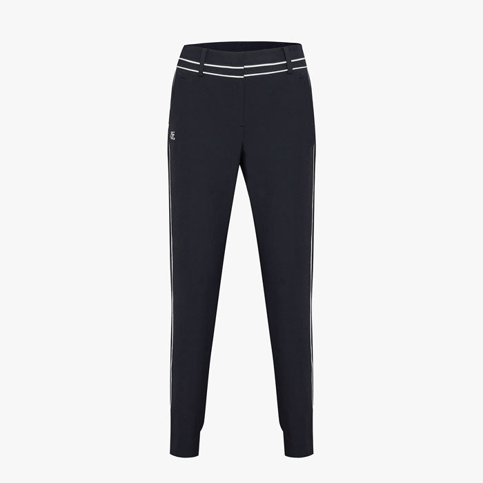 HALF JOGGER STRETCH PANTS(BLACK)