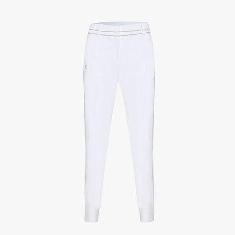 HALF JOGGER STRETCH PANTS(WHITE)