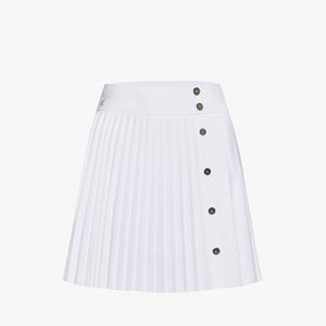 ACCORDION PLEATED SKIRT(WHITE)