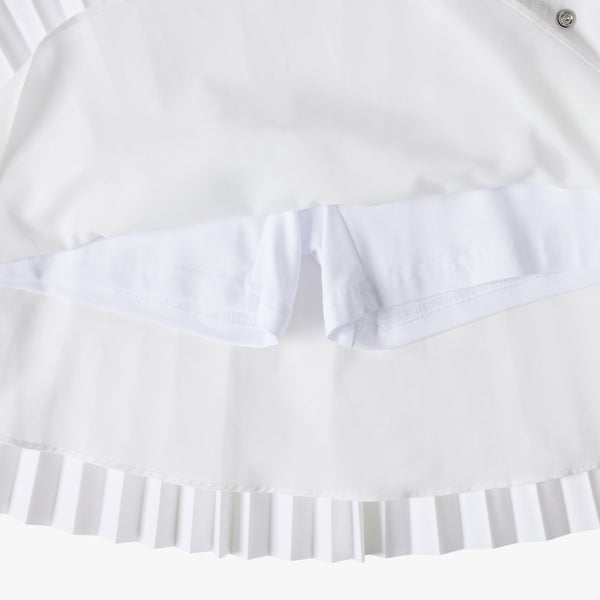 ACCORDION PLEATED SKIRT(WHITE)