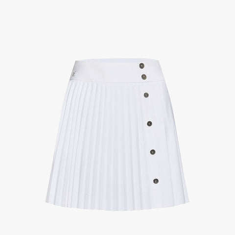 ACCORDION PLEATED SKIRT(WHITE)