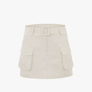 POCKET BELT SKIRT(BEIGE)
