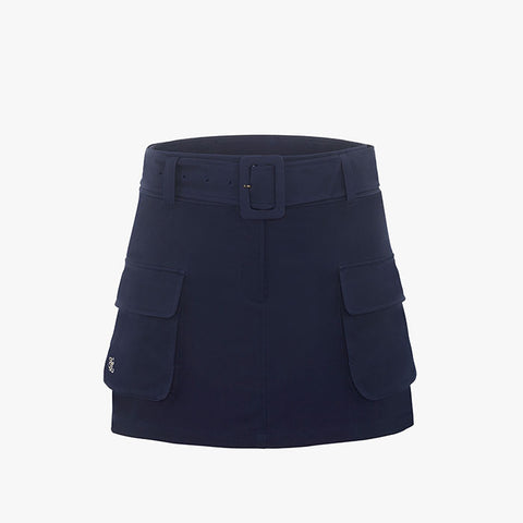 POCKET BELT SKIRT(NAVY)