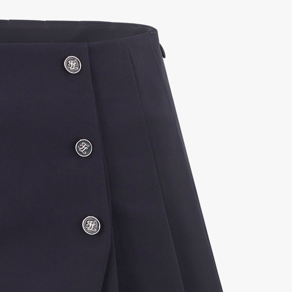 MIXED PLEATS SKIRT(BLACK)
