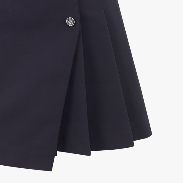 MIXED PLEATS SKIRT(BLACK)