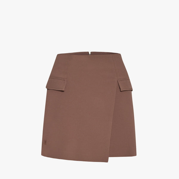 SLIM A-LINE SKIRT(BEIGE)