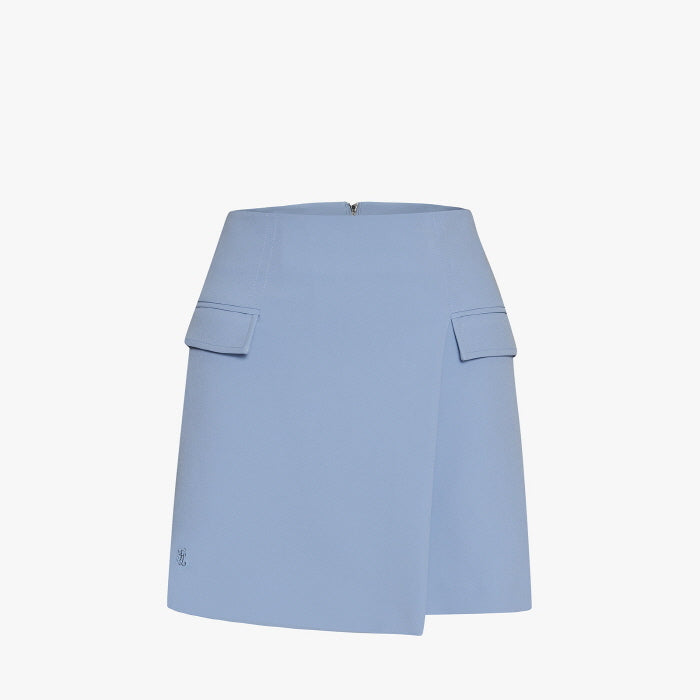 SLIM A-LINE SKIRT(CERAMICS BLUE)